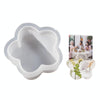 2pcs Business Card Holder Photo Clip Mold DIY Crystal Glue Resin Mold, Style: Flower 004