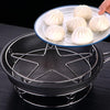 2 PCS Kitchen Insulation Anti-Hot Pan Rack Multi-Function Steamer Rack Stainless Steel Water Steaming Frame(Pan Paddle)