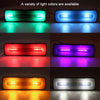 2 PCS Truck modified 40LED Two-color Running Water Turn Signal Light(Red Blue)
