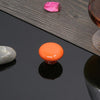 32mm Modern Literary Color Glazed Ceramic Cabinet Drawer Handle(Orange)