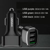 QIAKEY GT780 3 USB Ports Fast Charge Car Charger(Gray)
