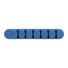 6 Holes Bear Silicone Desktop Data Cable Organizing And Fixing Device(Dark Blue)