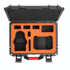 For DJI Mini 4 Pro STARTRC Drone Kit Waterproof ABS Suitcase Storage Box(Black Orange)