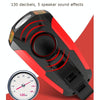 Front Light (With Fog Light) & Horn & Speedometer  Multifunctional Bicycle Mountain Bike Headlight(Code Watch (Black))