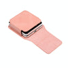 Folding Screen Mobile Phone Waist Hanging Universal Clutch Bag(Pink)