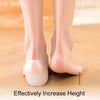 2cm 1pair Invisible Height Increasing Insole Silicone Sole Breathable Heel Pads(Skin Color)