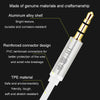 JINGHUA Audio Cable 3.5mm Male To Male AUX Audio Adapter Cable, Size: 1.2m(3 Knots White)