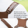 Cwatcun H90 Dual Camera Leather Strap Adjustable Multi-functional Convenient Camera Shoulder Strap, Color: 2.0 Brown