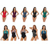 DS40 Ladies Slim and Conservative Halter Neck Swimsuit, Size: L(Dark Blue)