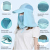 outfly 360 Degree Anti-Ultraviolet Hat Quick Drying Sun Cap, Size: Adjustable(Adult Dark Blue)