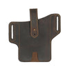 EASYONLY ZPYB018 Leather Outdoor Sports Phone Pocket With Cover(Coffee)