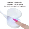 USB Mini Nail Phototherapy Lamp Nail Polish Baking Lamp, Color: Purple