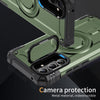 For Samsung Galaxy A54 Lens Holder MagSafe Phone Case(Army Green)