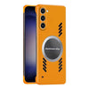 For Samsung Galaxy S23+ 5G All-inclusive Lens Frameless Graphene Cooling Phone Case(Orange)
