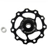 MEROCA Metal Bearings Mountain Bike Road Bike Rear Derailleur Guide Wheel 11T/13T Guide Wheel, Specification:11T, Color:Black