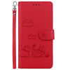 For Samsung Galaxy A36 5G / A56 5G Cute Cats RFID Leather Phone Case(Red)