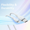 Baseus Pudding Series 2.4A USB to 8 Pin Fast Charging Data Cable, Length:1.2m(White)