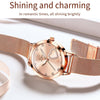 OLEVS 5189 Women Heart Shape Waterproof Quartz Watch(Rose Gold)
