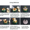 CSTUR Y2218 Outdoor Ultralight Aluminum Stove Camping Fishing Portable Liquid Alcohol Stoves(Bronze)