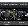 Car Auto Steering Wheel Aluminum Alloy Ring Cover Trim Sticker Decoration for Jaguar(Silver)