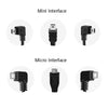 H508 OBD Car Charger Driving Recorder Power Cord 12/24V To 5V With Switch Low Pressure Protection Line, Specification: Mini Left Elbow