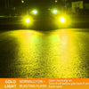 1 Pair 9005 27W / DC12V Car Aluminum Alloy Flashing LED Headlight (Gold Light)