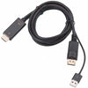 H147 180cm 4K 60Hz HDMI To DP Adapter With Power Supply HD Converter