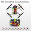 Sunnylife MM2-TZ452 For DJI Mini 2 Waterproof PVC Drone Body + Arm + Remote Control Decorative Protective Stickers Set(Drawing Red)