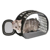 Transparent Pet Carrier Backpack, Small (Black)