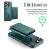 For iPhone 13 Pro Max DG.MING MAGKING-K2 Series MagSafe RFID Card Bag Detachable Phone Case(Green)