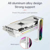 COOLMOON GH3 Pro Computer ARGB Vertical Adjustable Lens Graphics Card Holder, Style: Temperature Display Upgrade Black