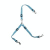 Reflective Dog Car Seat Belt & Lead, Sky Blue, Adjustable