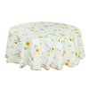 PEVA Oil&Water Resistant Coffee Table Tablecloth, Size: 135x135cm(Yellow Sunflower)