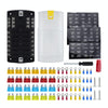 RV Yacht 12-way LED Insulated Flame-retardant Fuse Holder Box with Wire(Configuration 3)