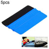 5pcs Felt Scraper Plastic Film Scraper Car Foil Cleaning Tools, Size:107cm(Blue)