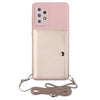 For Samsung Galaxy A33 5G Crossbody Lanyard Wallet Card Bag Phone Case(Pink)