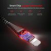 ROCK 1.2m 2.1A TPE + Nylon Braided USB to 8 Pin Data Sync Charge Cable For iPhone 11 Pro Max / iPhone 11 Pro / iPhone 11 / iPhone XR / iPhone XS MAX / iPhone X & XS / iPhone 8 & 8 Plus / iPhone 7 & 7 Plus (Black)