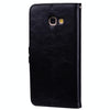 For Samsung Galaxy A5 (2017) Business Style Oil Wax Texture Horizontal Flip Leather Case with Holder & Card Slots & Wallet(Black)
