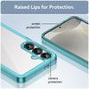 For Samsung Galaxy S25+ 5G Colorful Series Acrylic Hybrid TPU Phone Case(Transparent Blue)