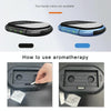 Car Negative Ion Air Purifier with 2 Solid Aromatherapy Sticks (Black)