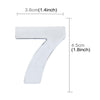 Car Vehicle Badge Emblem 3D Number Seven Self-adhesive Sticker Decal, Size: 3.6*4.5*0.5cm