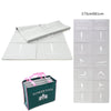 YM15C Portable Travel Thick Fold Yoga Pad Student Nnap Mat, Thickness: 5mm (Light Gray Print)