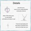 S925 Sterling Silver Platinum-plated Butterfly Vine Love Key Necklace(SCN518)