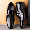 Men Hollow Breathable Shoes Comfortable Business Dress Shoes, Size:39(Black)