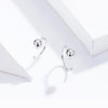 Sterling Silver Earrings Simple Platinum-plated Earrings Temperament Small Ball Earrings