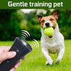 Ultrasonic Dog Repeller & LED Flashlight - Black