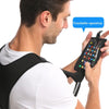 Outdoor Sports Shoulder Chest Bag Night Running Reflective Strip Mobile Phone Bag Running Vest Bag(Black)