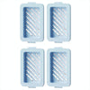 4pcs /Pack Multifunctional High Elastic Mesh Anti-slip Drain Foaming Soap Box(Sky Blue)