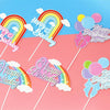 20pcs Birthday Party Cake Toppers Baking Cake Ornament Flags Dessert Decoration, Style: Balloon 2