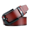 Dandali L8033 Men Retro Casual Antique Pin Buckle Leather Belt Waistband, Size: 110-125cm (Brown)